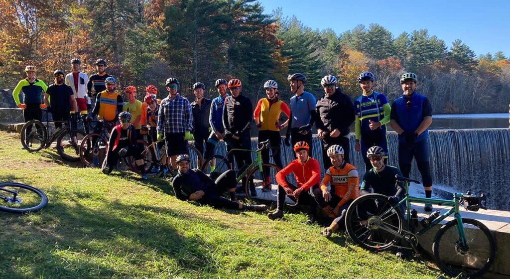 Group photo of riders.